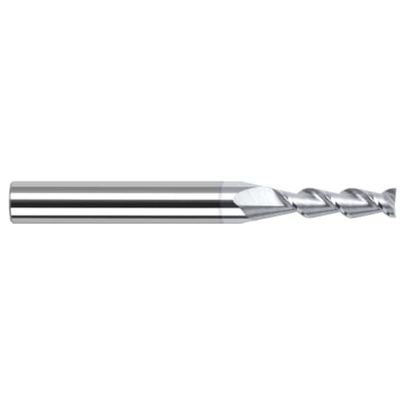 High Helix End Mill For Aluminum Alloys - Square, 0.1250 (1/8), Material - Machining: Carbide